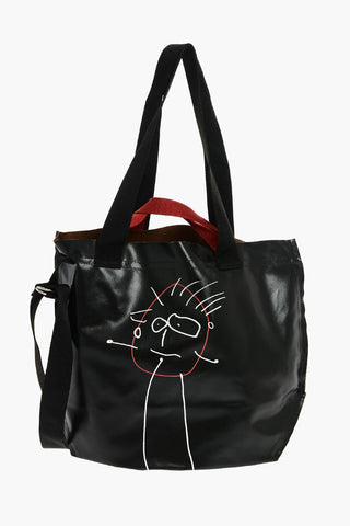 ONE OFF Printed Waxed Textile Tote Bag