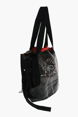 ONE OFF Printed Waxed Textile Tote Bag