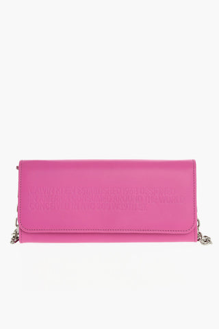 205W39NYC Leather Wallet with Shoulder Chain