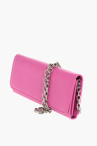 205W39NYC Leather Wallet with Shoulder Chain