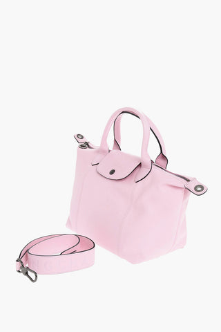 Leather LE PLIAGE Tote Bag with Removable Shoulder Strap