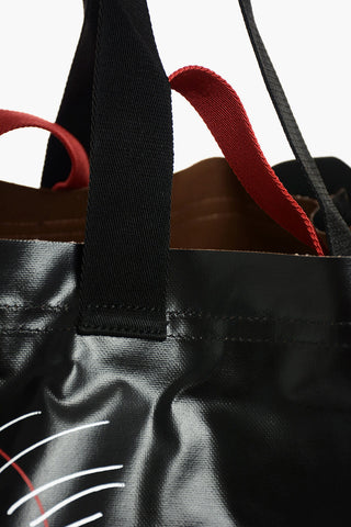 ONE OFF Printed Waxed Textile Tote Bag