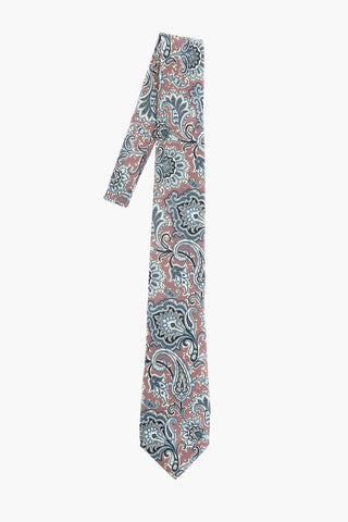 Paisley Printed Silk Standard Tie