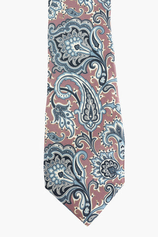 Paisley Printed Silk Standard Tie