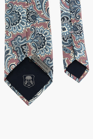 Paisley Printed Silk Standard Tie