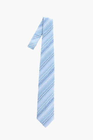 Animal Printed Logoed Silk Tie
