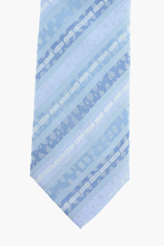 Animal Printed Logoed Silk Tie