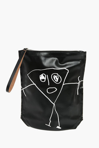 ONE OFF Pochette in Tessuto Spalmato con Stampa