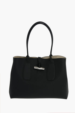 Coated Leather ROSEAU Double Handle Bag
