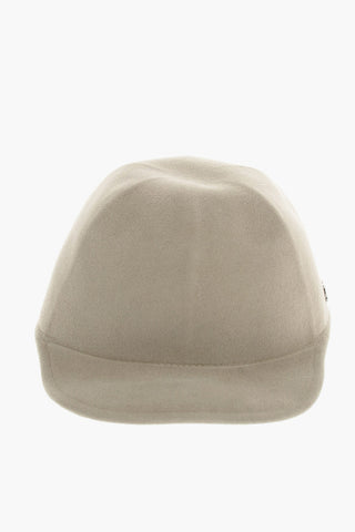 EZ TAILORING Wool Cap With Leather Details
