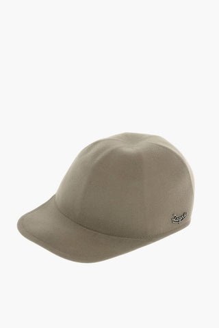 EZ TAILORING Wool Cap With Leather Details
