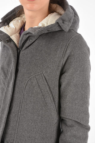 Virgin Wool Long-Line GLYNNE Down Jacket