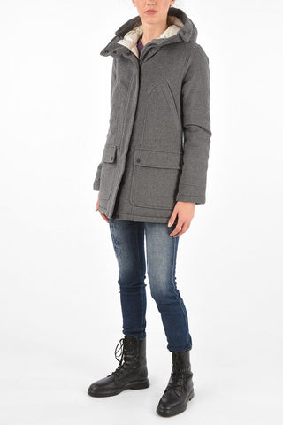 Virgin Wool Long-Line GLYNNE Down Jacket