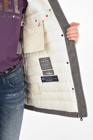 Virgin Wool Long-Line GLYNNE Down Jacket