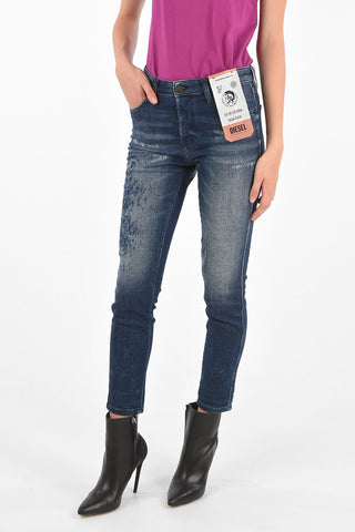 Jeans Slim Fit BABHILA in Denim Distressed