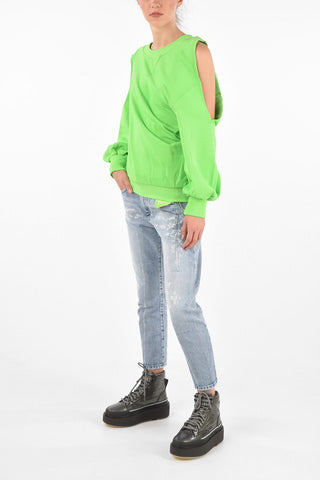 Cold Shoulder F-INVERT Sweatshirt