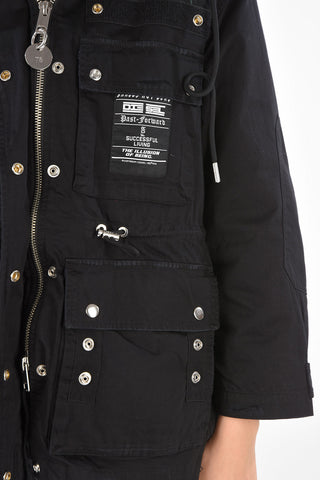 Parka G-URIBE with Animal Printed Faux Fur Lining