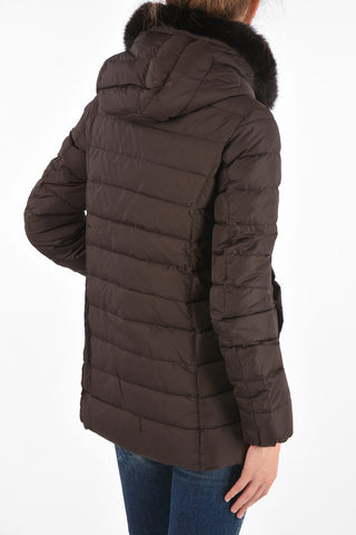 Fox Fur Collar Double-Breasted BONNIE Down Jacket