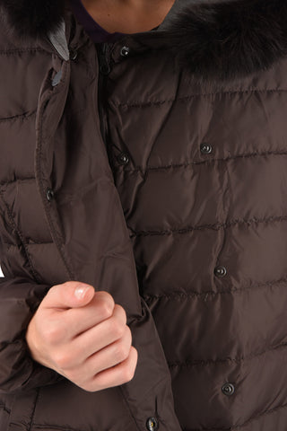 Fox Fur Collar Double-Breasted BONNIE Down Jacket