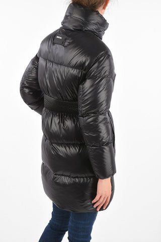 Elastic Waist Band ALKRES Long-Line Down Jacket