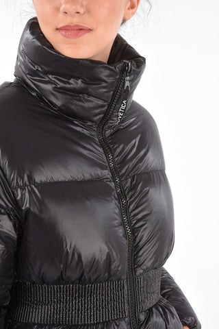 Elastic Waist Band ALKRES Long-Line Down Jacket