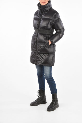 Elastic Waist Band ALKRES Long-Line Down Jacket