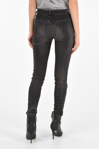 Frayed D-JEVEL-SPSkinny Fit Jeans