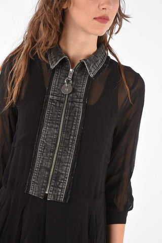 Vestito D-RAHAN-A con zip frontale