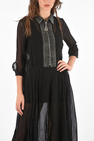 Vestito D-RAHAN-A con zip frontale