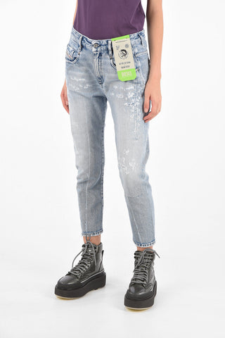 Boyfriend Fit D-FAYZA Low Rise Distressed Jeans