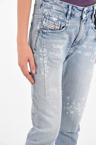 Boyfriend Fit D-FAYZA Low Rise Distressed Jeans