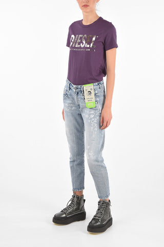Boyfriend Fit D-FAYZA Low Rise Distressed Jeans