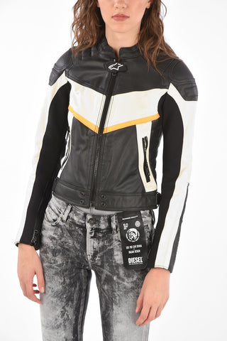 Leather ASTARS-LQUATTRO-B Biker Jacket
