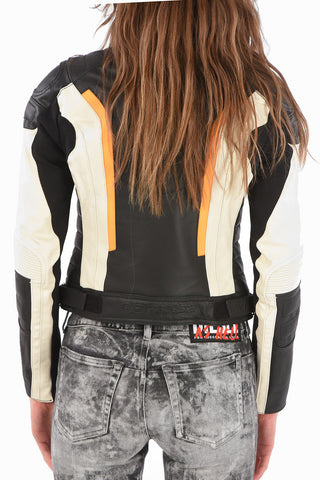 Leather ASTARS-LQUATTRO-B Biker Jacket