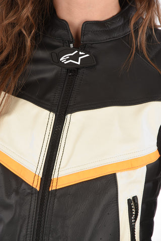 Leather ASTARS-LQUATTRO-B Biker Jacket