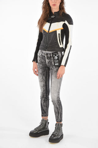 Leather ASTARS-LQUATTRO-B Biker Jacket