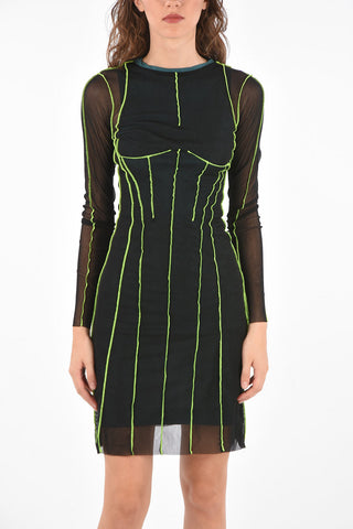 Vestito D-VINA con cuciture a vista