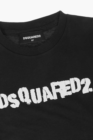 t-shirt girocollo con stampa