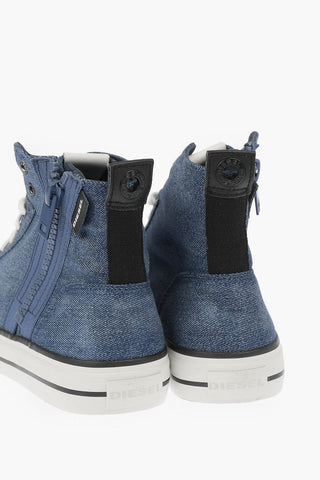 Denim S-ASTICO MID ZIP High Sneakers