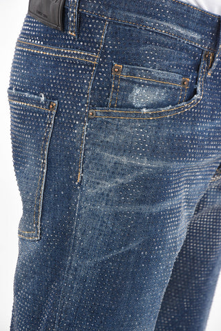 Jewel Application SKATER Skinny Fit Jeans 18 Cm