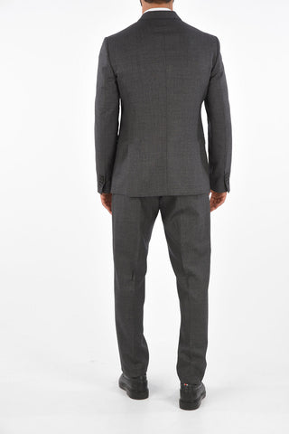 Virgin Wool Notch Lapel Suit