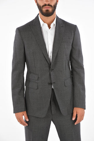 Virgin Wool Notch Lapel Suit