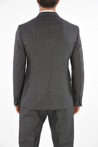Virgin Wool Notch Lapel Suit