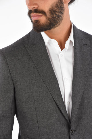 Virgin Wool Notch Lapel Suit