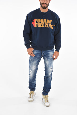 ICON Printed COLLEGE FIT Crew-Neck Sweatshirt