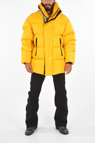 BORN TO BE A FIGHTER Removable Hood CANADIAN HERITAGE Down Jacket