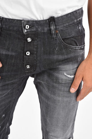 Stretch Cotton SKATER Jeans 16 Cm