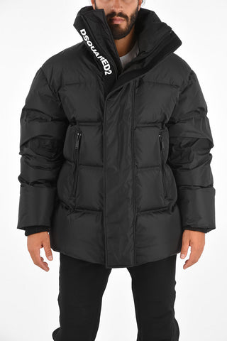 BORN TO BE A FIGHTER Removable Hood CANADIAN HERITAGE Down Jacket