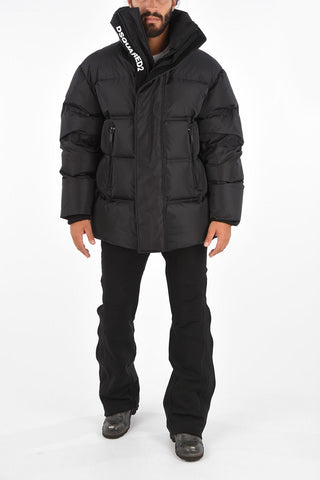 BORN TO BE A FIGHTER Removable Hood CANADIAN HERITAGE Down Jacket