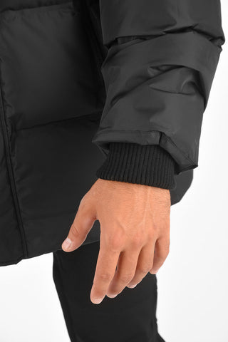 BORN TO BE A FIGHTER Removable Hood CANADIAN HERITAGE Down Jacket